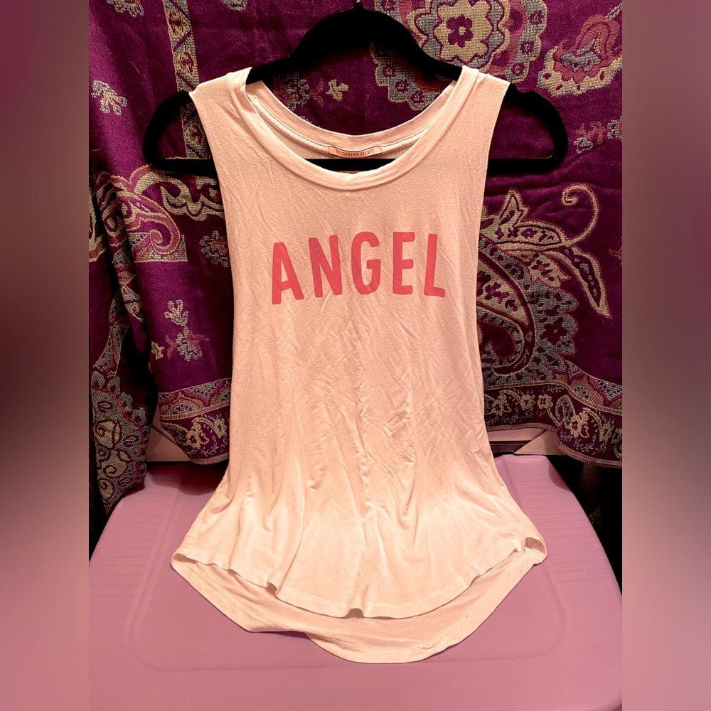 Victoria Secret Women’s White Angel Tank Top Small